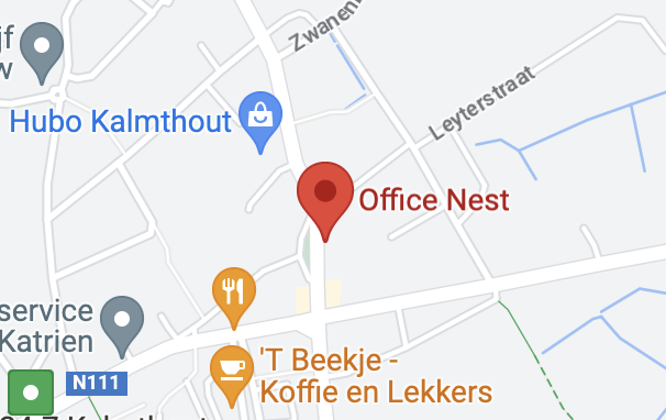 Kaart naar Office Nest